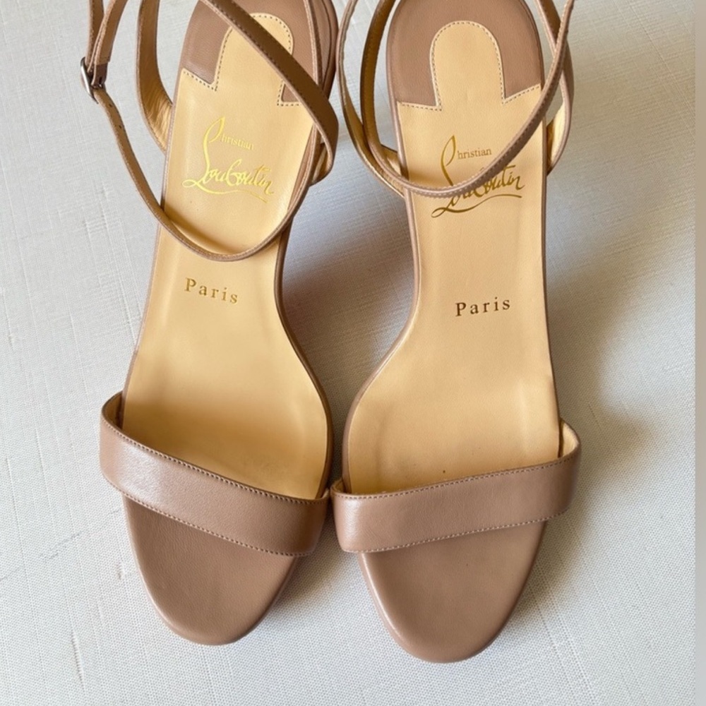 Christian Louboutin Tan Leather Sandals